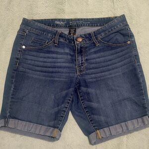 Mossimo Supply Co. Mid Rise Bermuda Denim Shorts